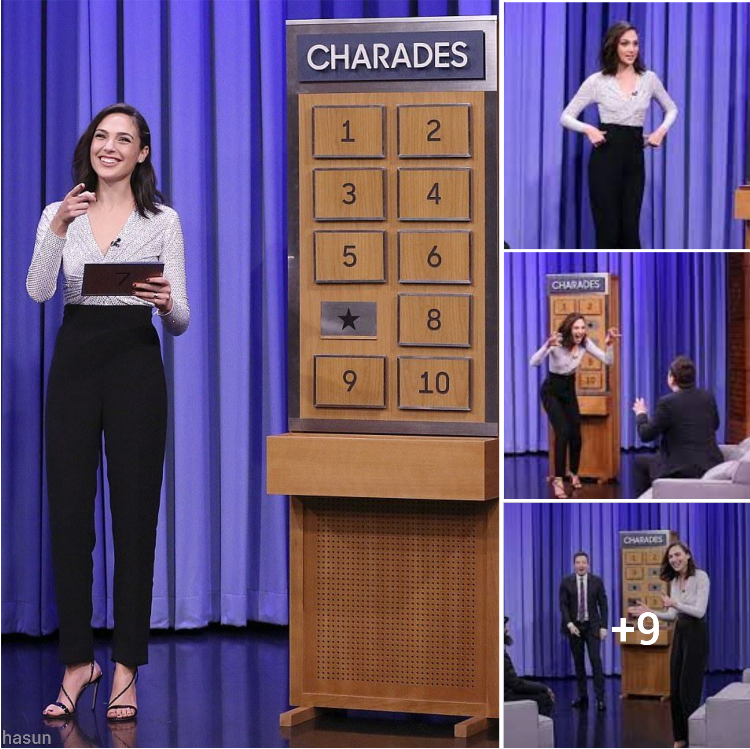 Gal Gadot dazzles The Tonight Show audience with her sparkling jumpsuit and impressive game skills