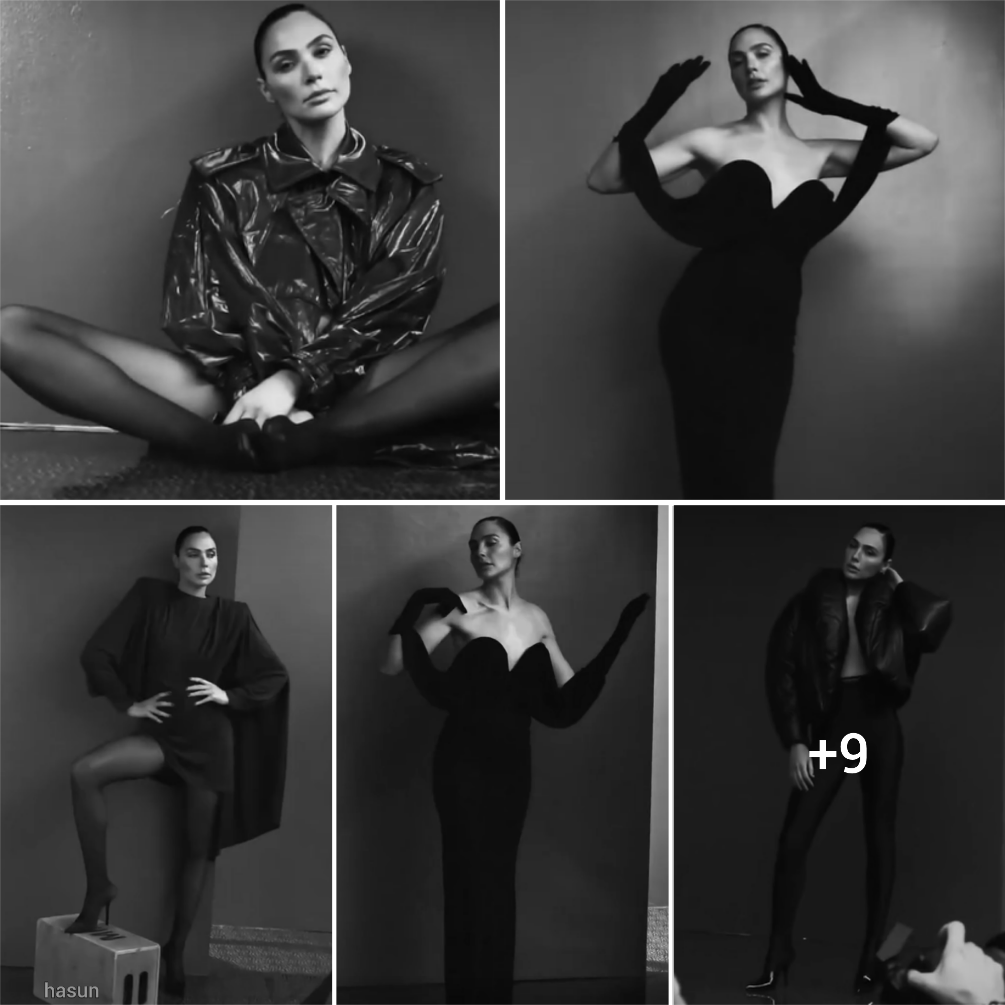 Gal Gadot Stuns in Black and White Photo Shoot: A Timeless Display of Elegance and Grace