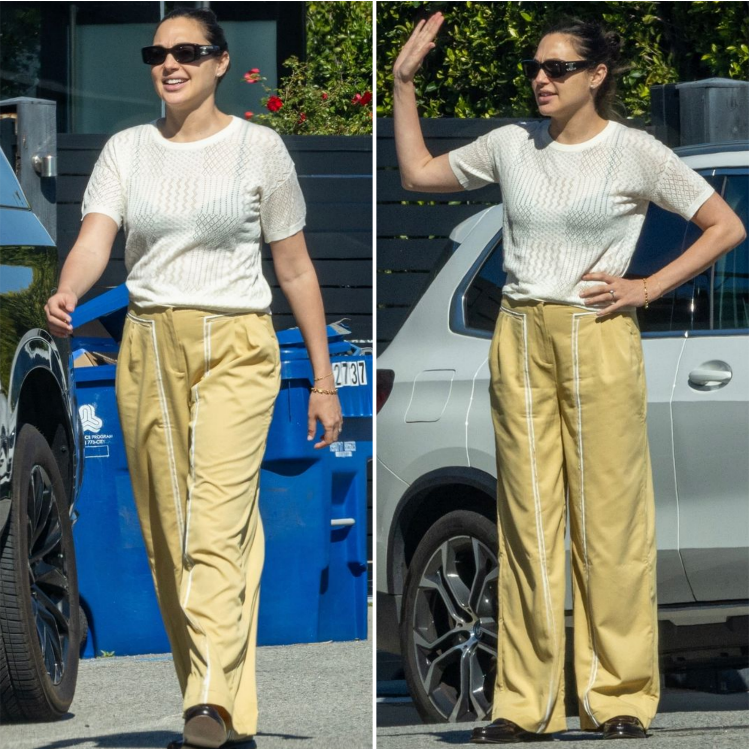 Gal Gadot Embraces Casual Elegance on a Sunny Day