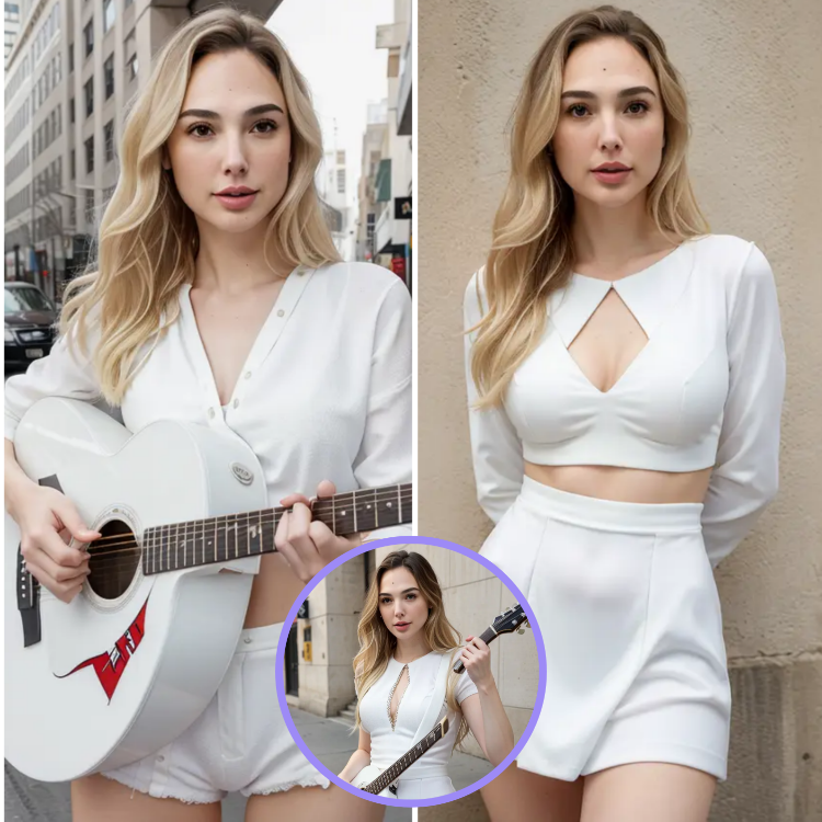 Gal Gadot Showcases Guitar Skills in a Street Performance