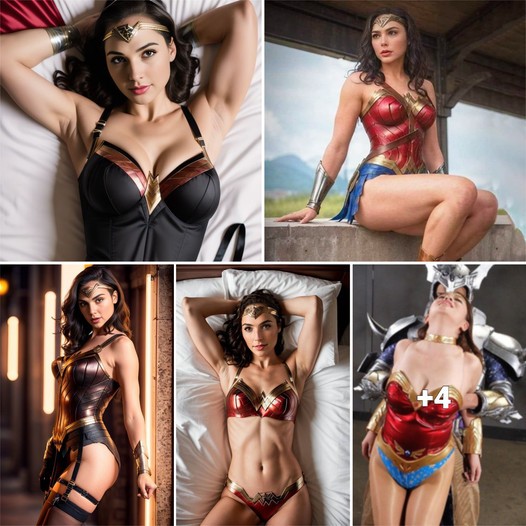 Gal Gadot shines in the iconic Wonder Woman costume that represents her. ‎