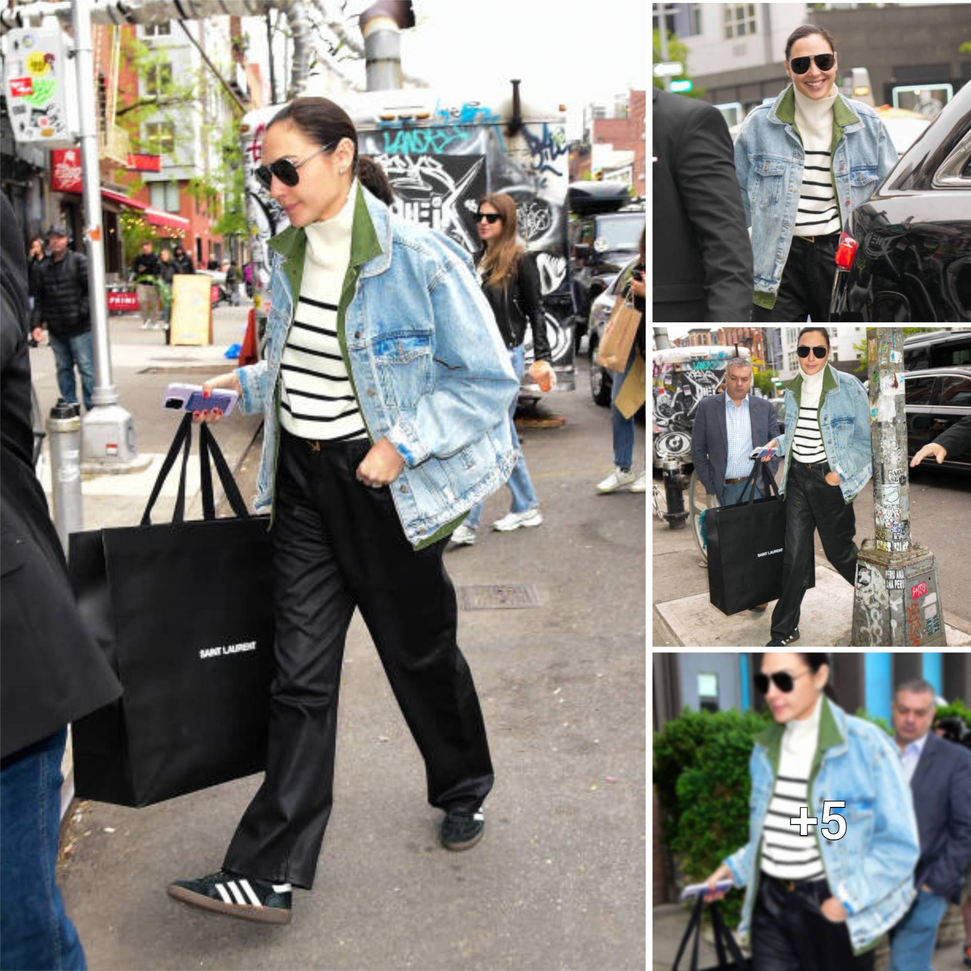 Gal Gadot is seen walking in Soho on April 28, 2023 in New York City.