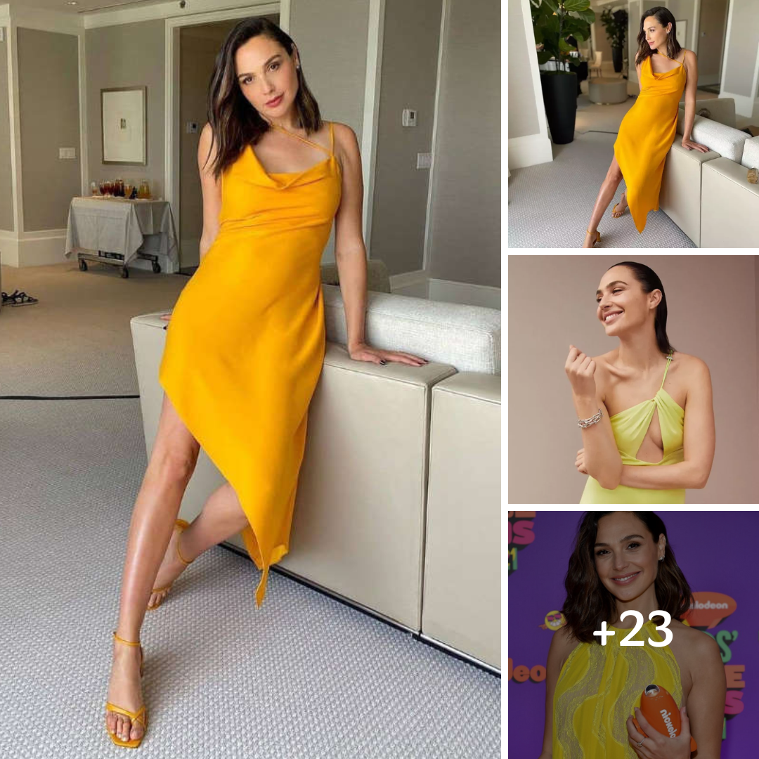 Gal Gadot Stuns in a Body-Hugging Yellow Dress: Elegance and Sharp Style at Its Pinnacle