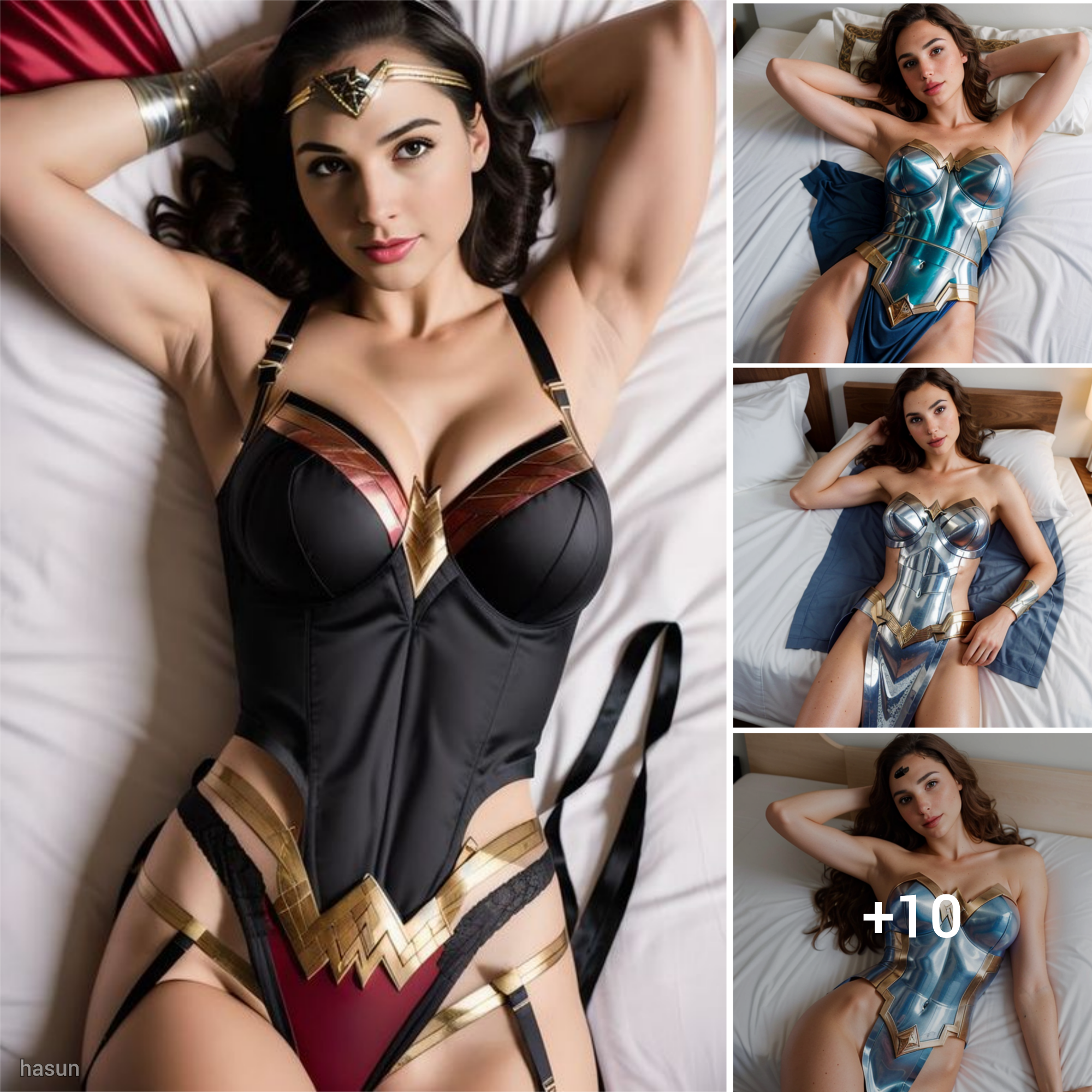 Gal Gadot Unveils Warrior Goddess Serenity: A Majestic Repose on a White Bed