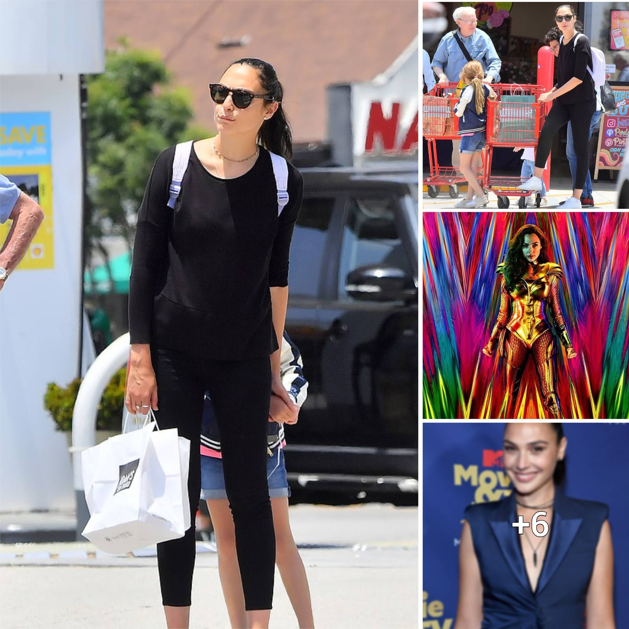 Stylish Mom: Gal Gadot Rocks All Black Look for Errands with Daughter