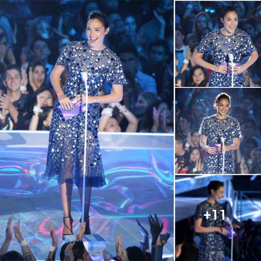 Beaming with Joy: Gal Gadot Lights Up the 2017 MTV Video Music Awards Show ‎