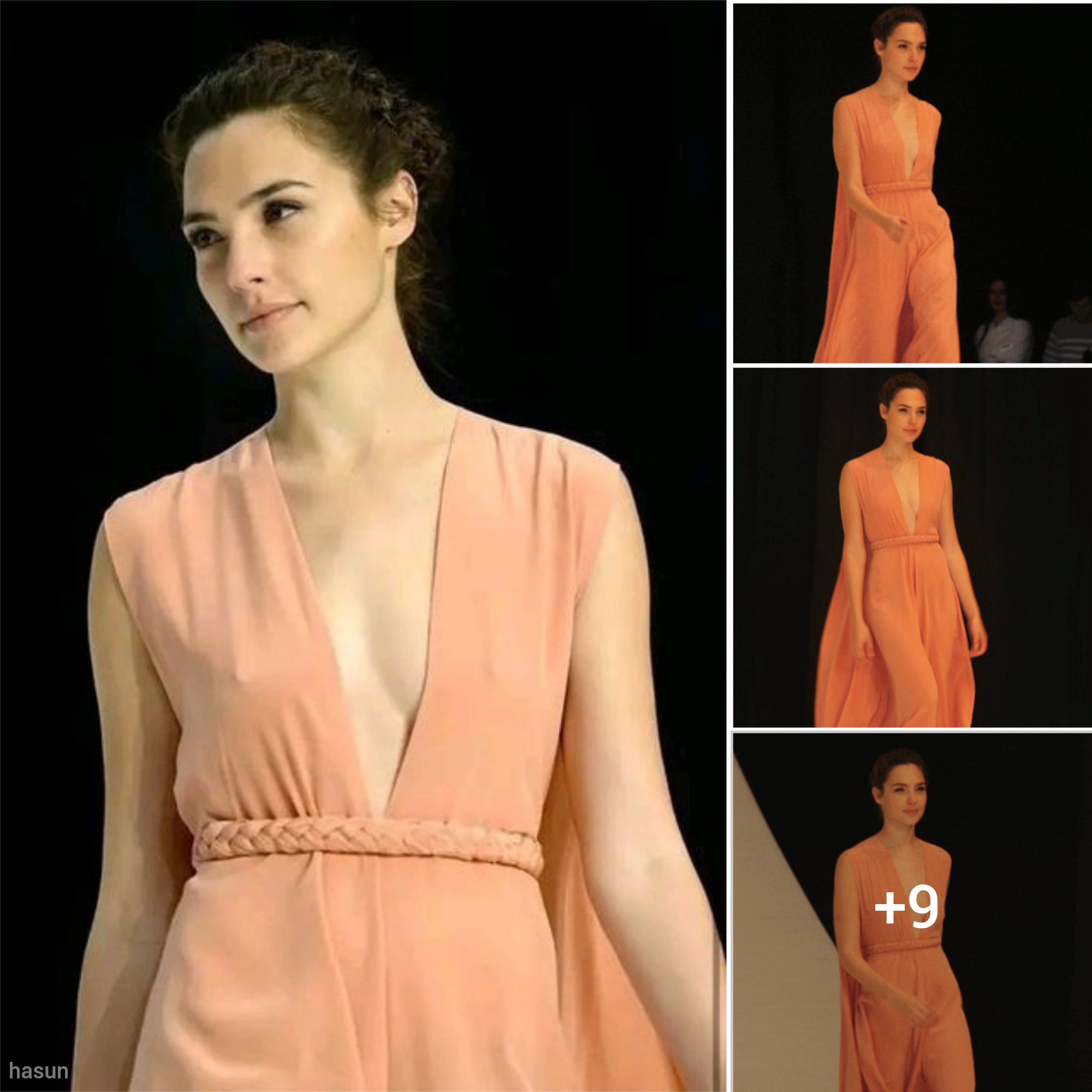 Gal Gadot: Radiant Confidence on the Catwalk in Stunning Orange