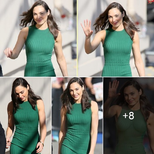 Gal Gadot In A Green Outfit Drove Fans Crazy As She Greeted Them On The Street