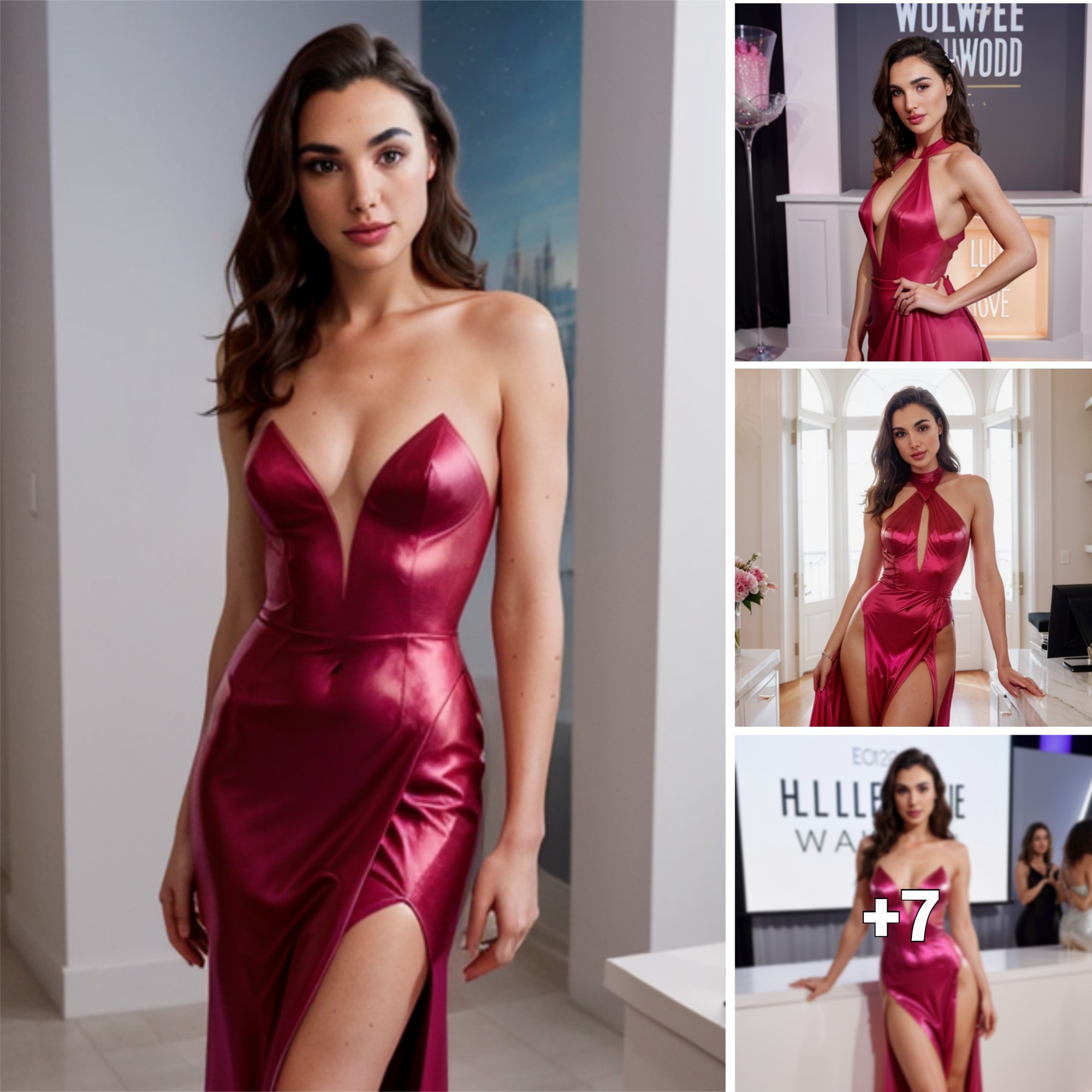 Gal Gadot Dazzles in Fuchsia Halterneck Gown at ELLE’s 2021 Women in Hollywood Event