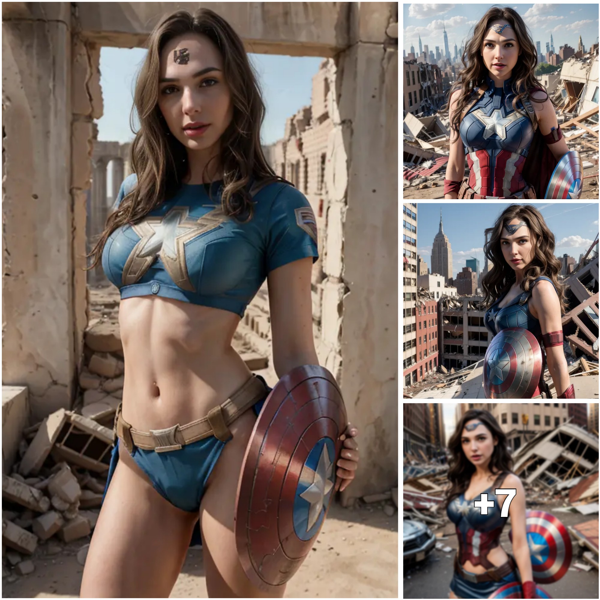 Gal Gadot Takes on the Shield as Captain America After Wonder Woman Triumph ‎