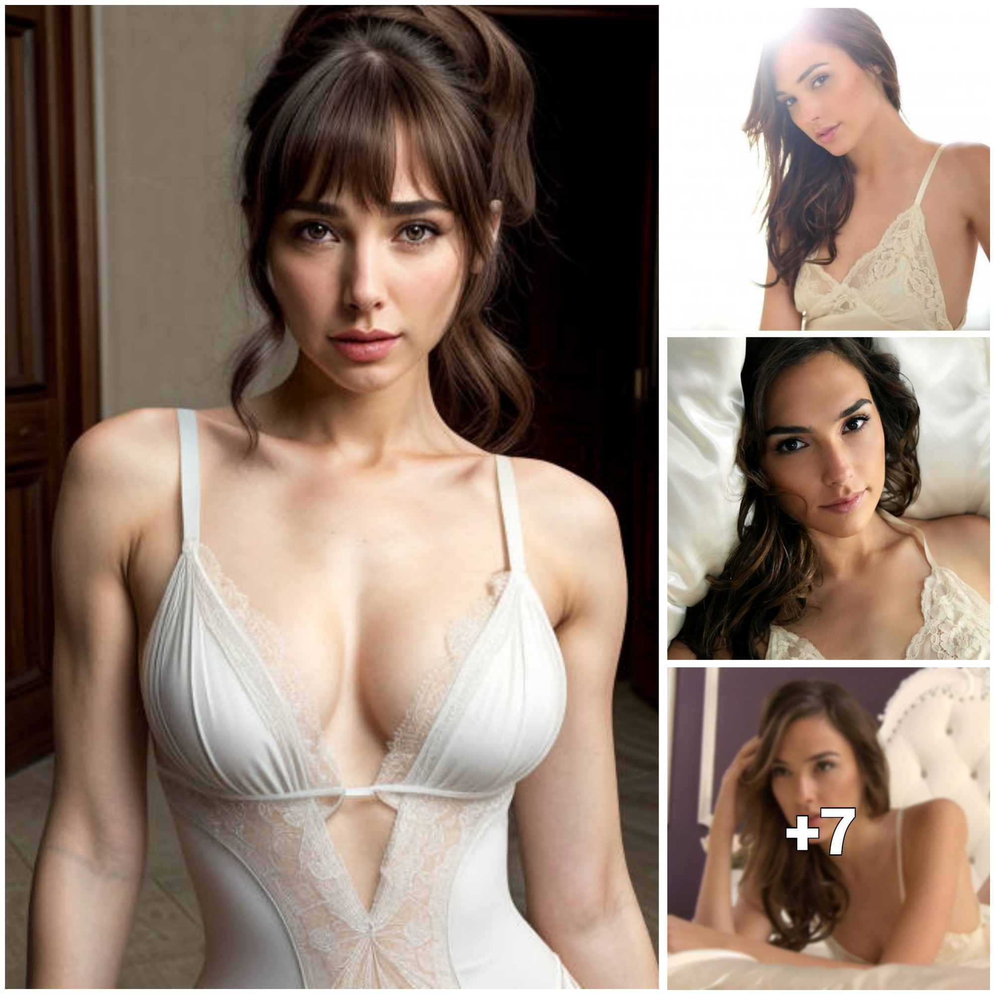 Gal Gadot Radiates Elegance in New White Silk Sleepwear: A Stunning Preview from Her Latest Photobook