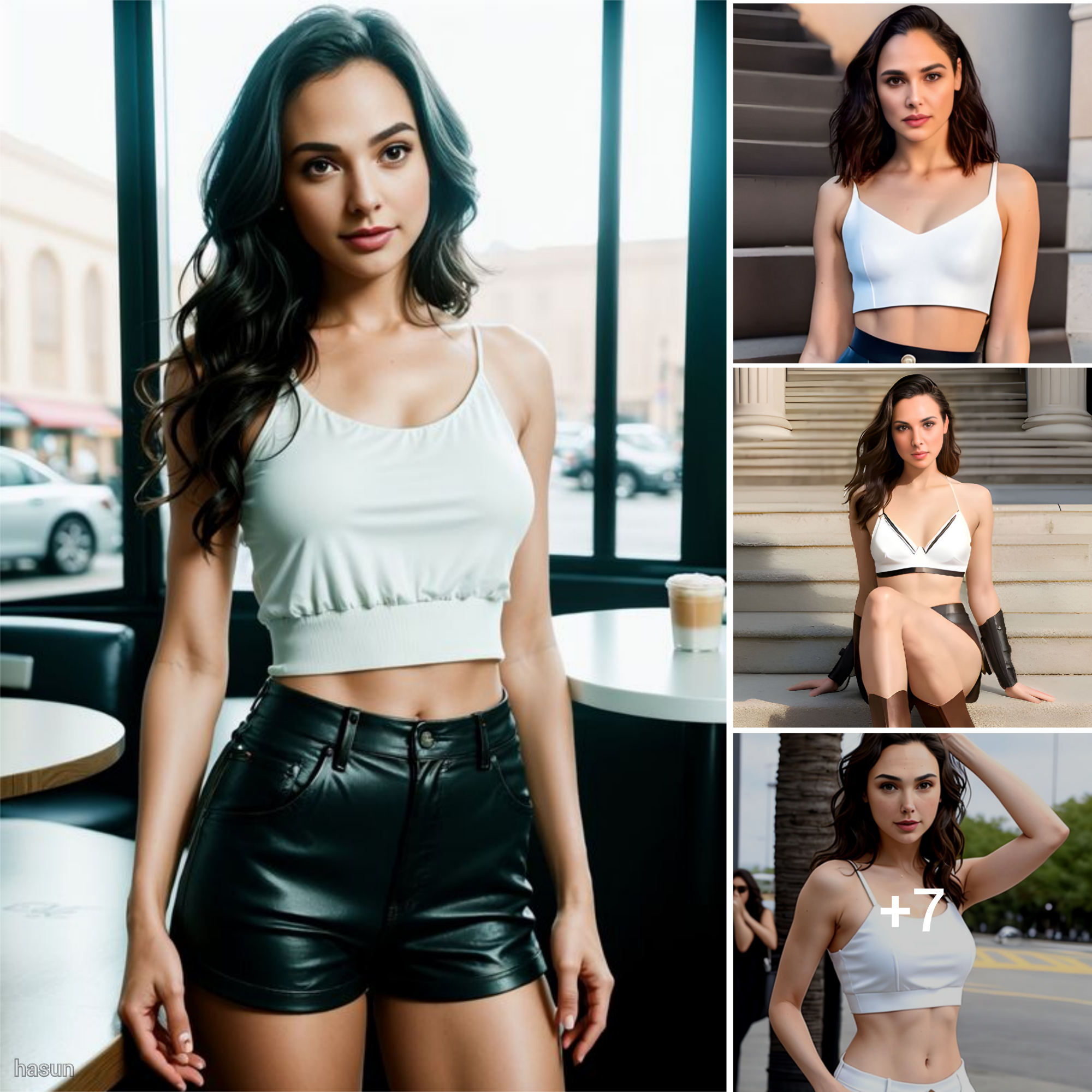 Gal Gadot’s Supermodel Chic: Revealing Waist Elegance in Stunning White Crop Top ⚡?