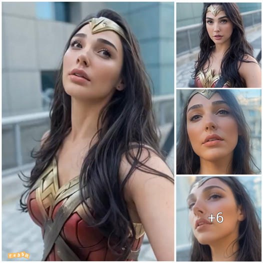 Wonder Woman Captures the Moment with Selfies During Her Stroll ‎