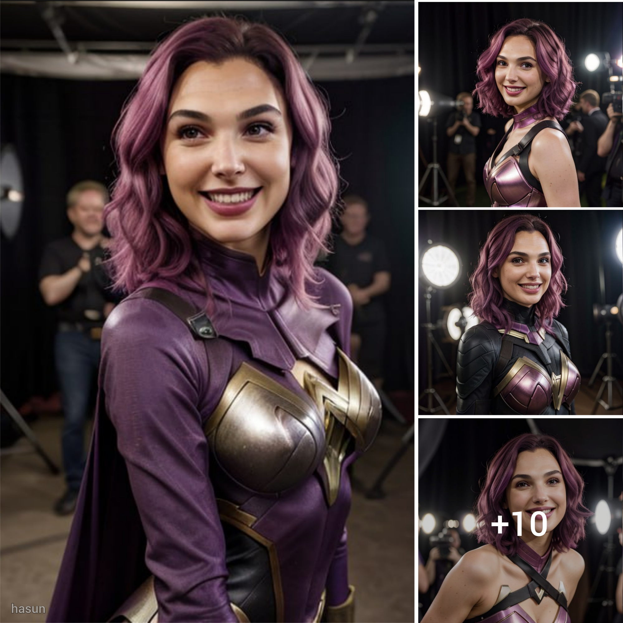 Gal Gadot’s Bold Transformation: Embracing Purple Hair with Unapologetic Elegance