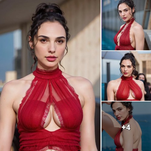 Gal Gadot Stuns in Scarlet Split Gown at Film Debut