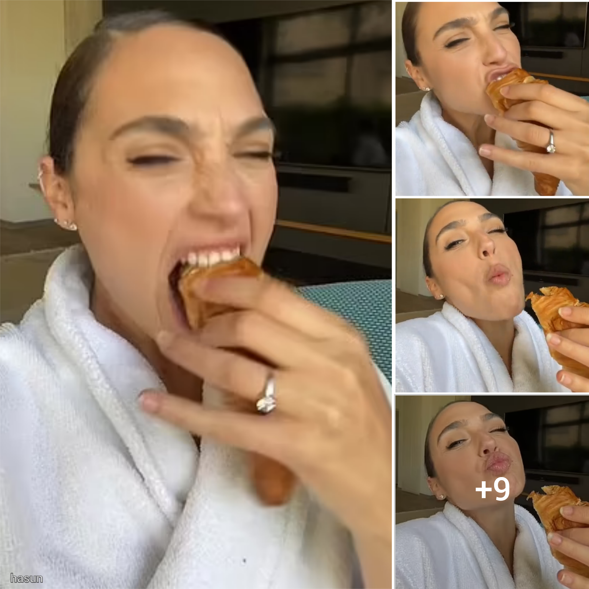 Gal Gadot Delights Fans with a Simple Pleasure: Enjoying a Croissant 🥐❤️