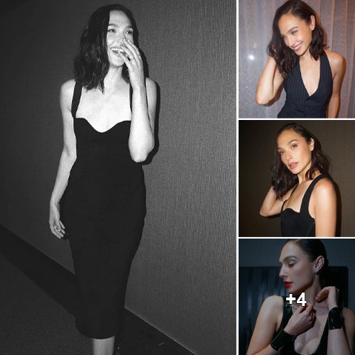 Elegantly Effortless: Gal Gadot Radiates in a Classic Black Gown