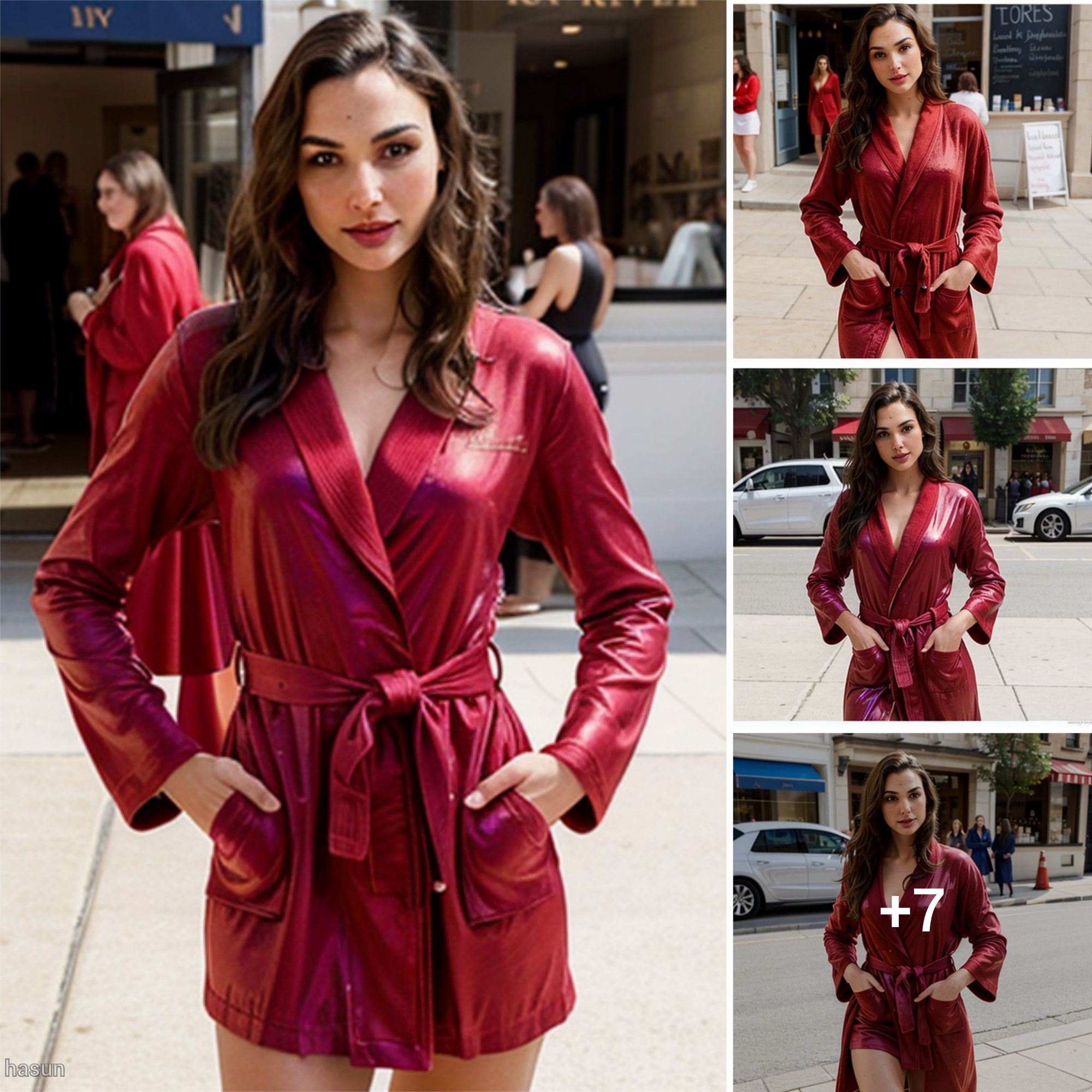 Gal Gadot Stuns in Street Style: A Casual Stride in a Red Cape