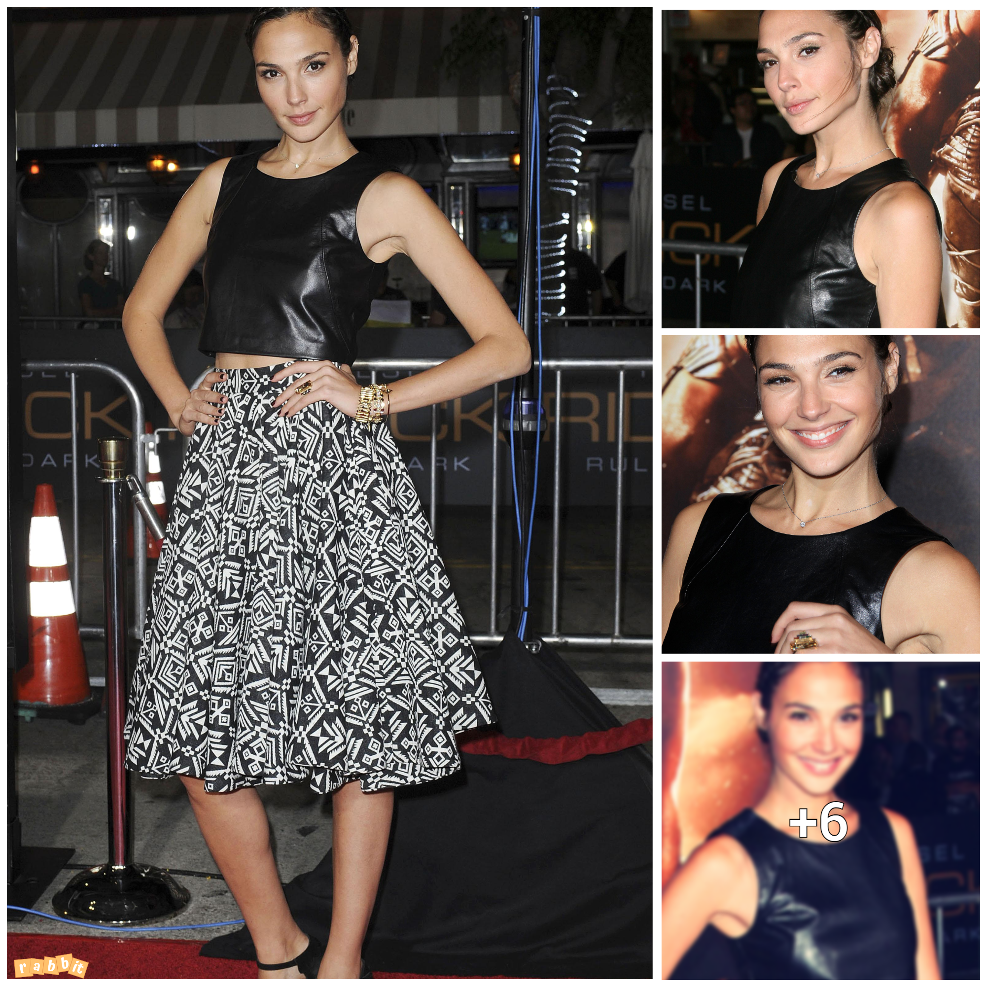 Gal Gadot Stuns in Leather Top at ‘Riddick’ Premiere in Westwood