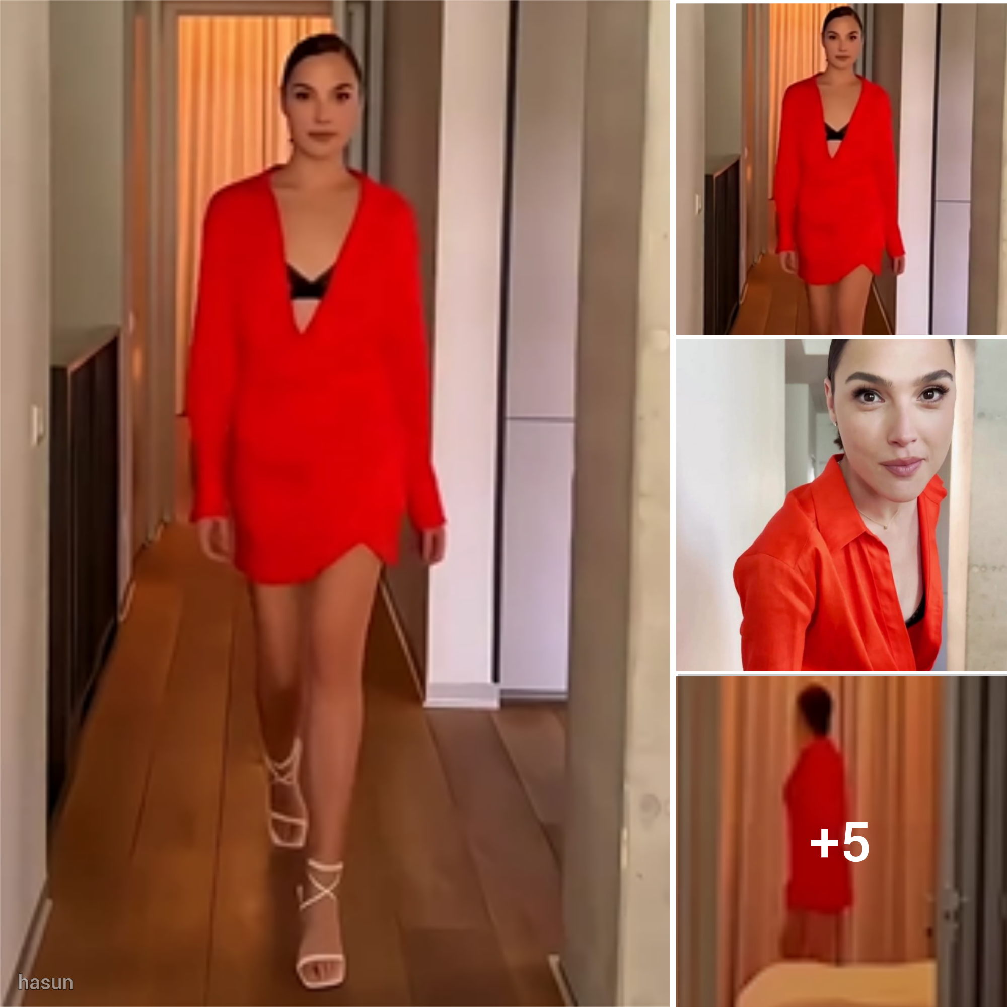 Gal Gadot’s Graceful Journey: A Skillful Stroll from Bedroom to Living Room