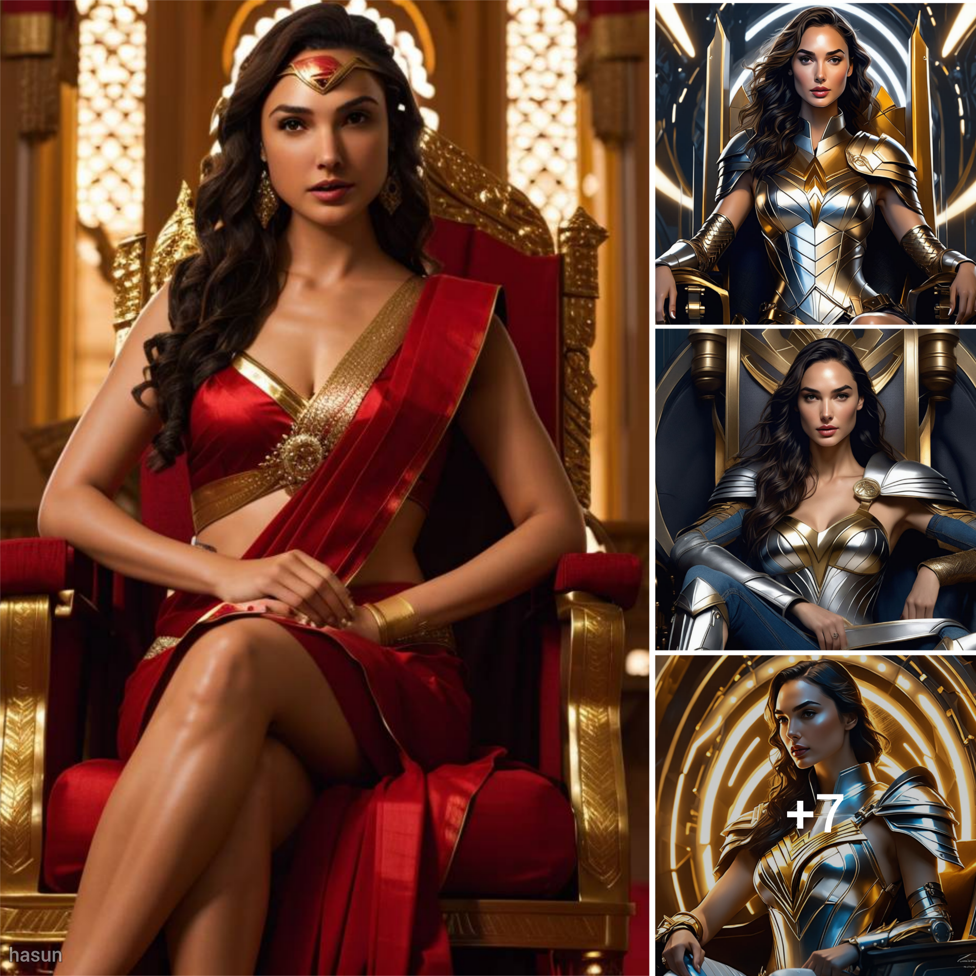 Gal Gadot’s Mesmerizing Wonder Woman: Beauty and Power Enthroned