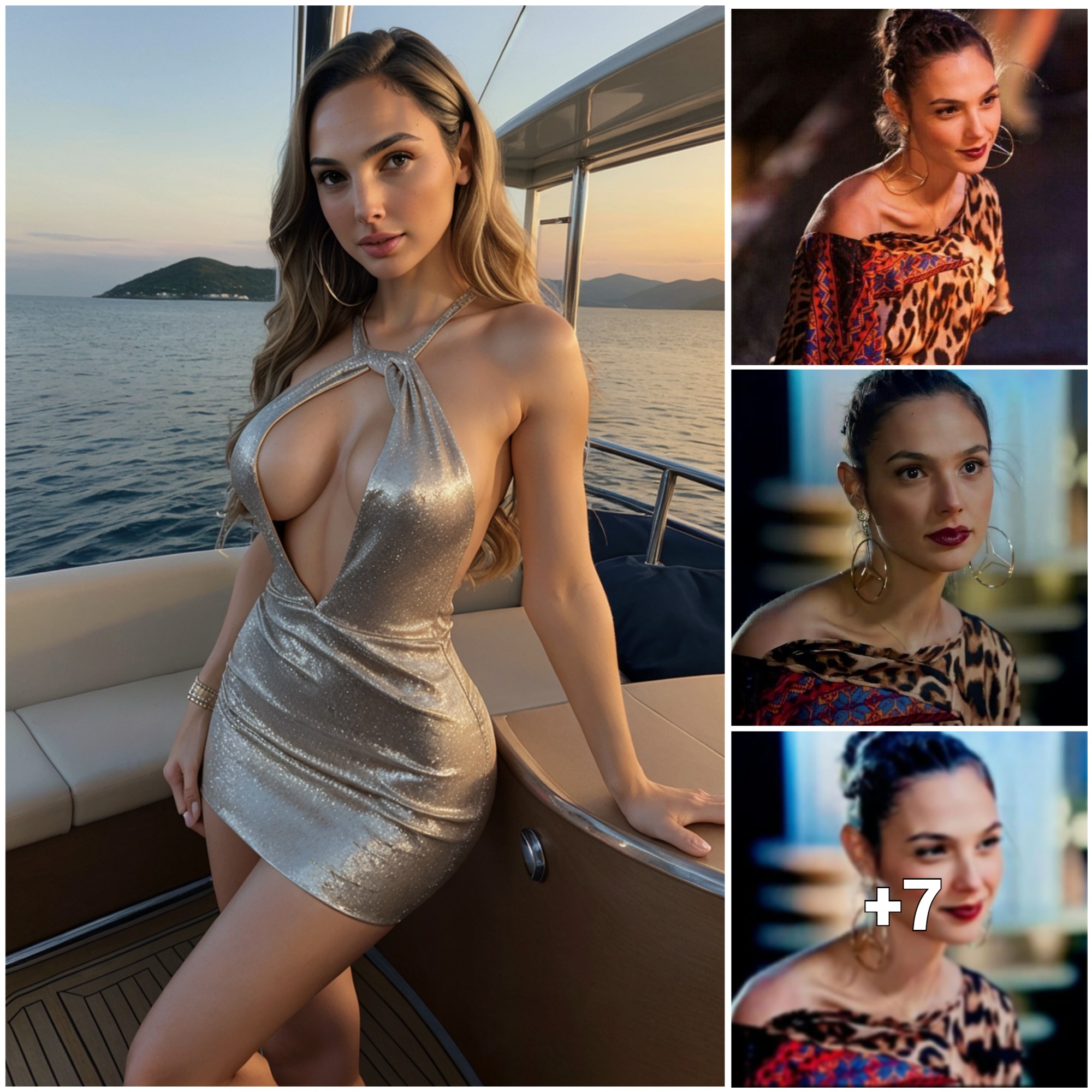 Gal Gadot Channels Power and Class in a Leopard Print Dress, Transitioning from Wonder Woman