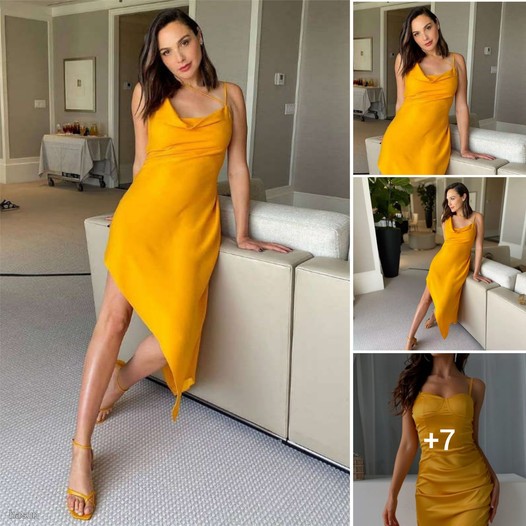 Gal Gadot Shines in a Stunning Lemon Dress: Radiating Elegance and Unparalleled Style