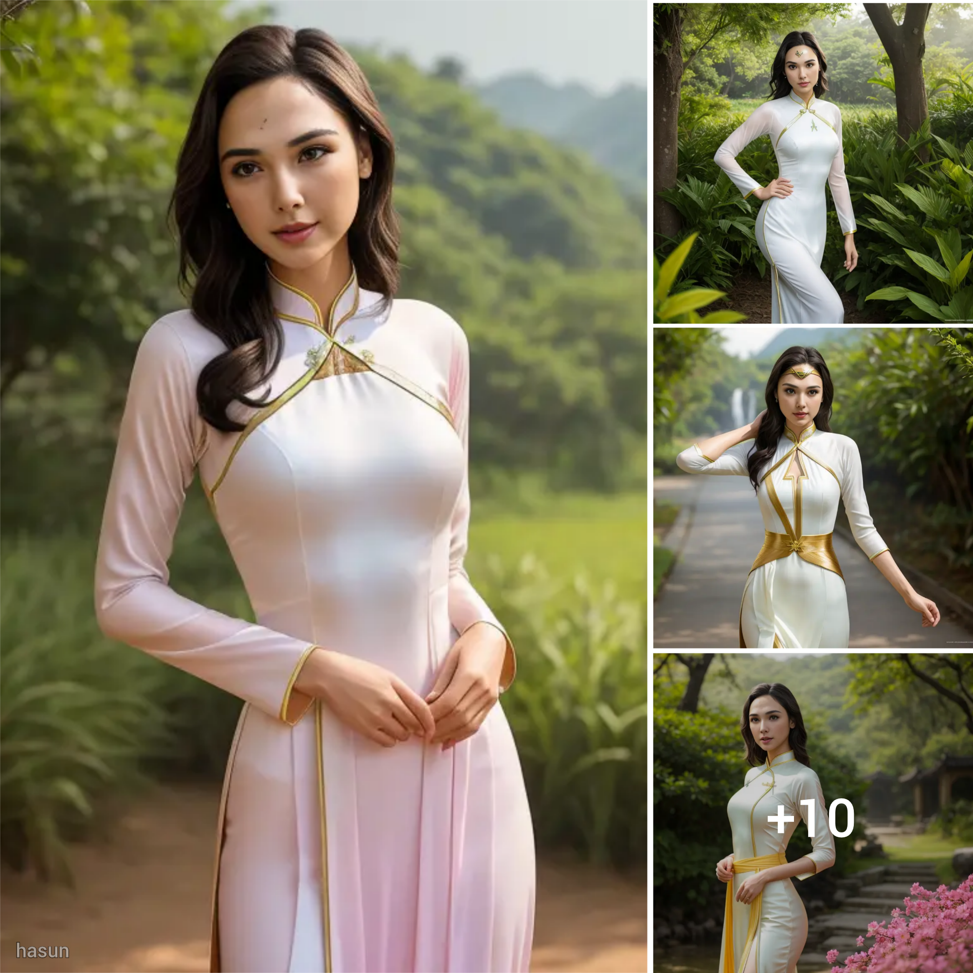 Gal Gadot Radiates Elegance in Vietnamese Ao Dai