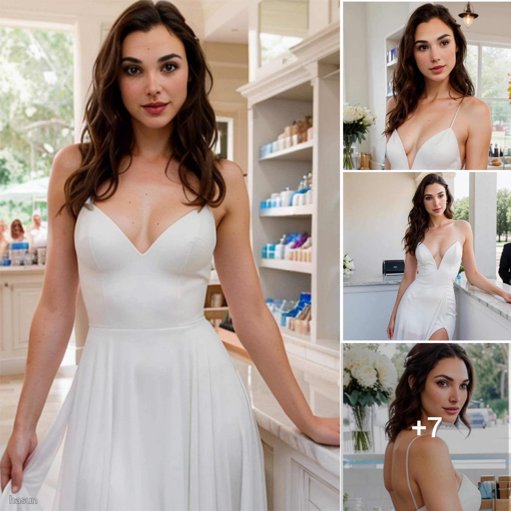 Gal Gadot Radiates Bridal Beauty: A Stunning Vision in White That Captivates All Eyes