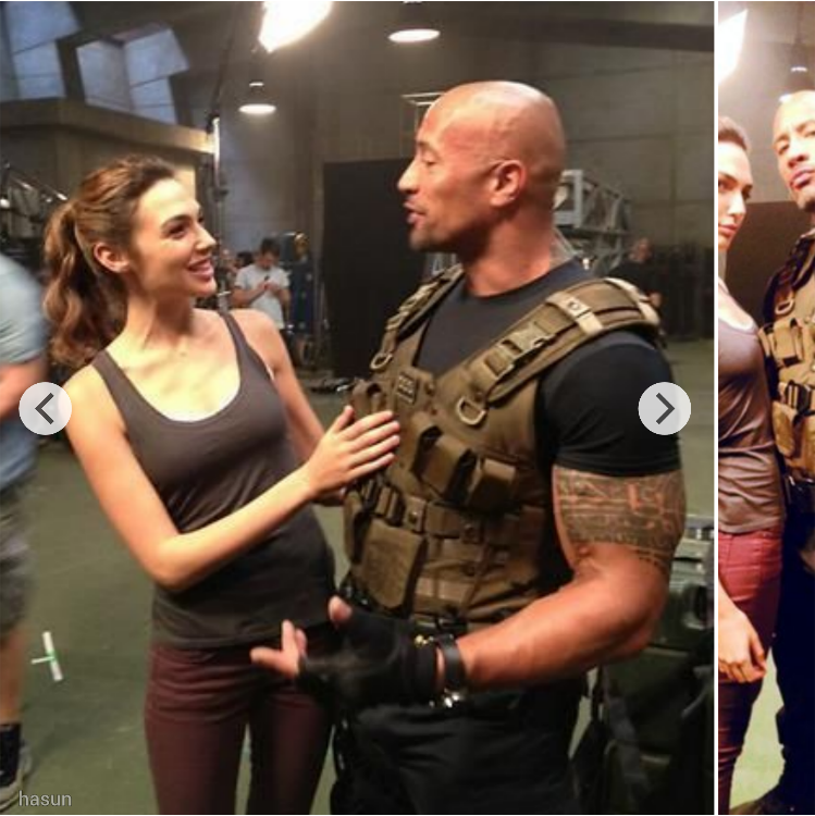 Off-camera fun: Gal Gadot and Dwayne Johnson share candid moments from the set of ‘Fast Six’