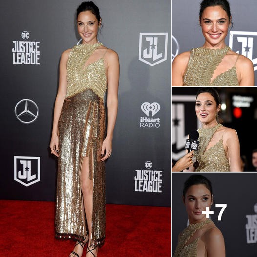 Gal Gadot Radiates Superhero Glamour at ‘Justice League’ Los Angeles Premiere ‎