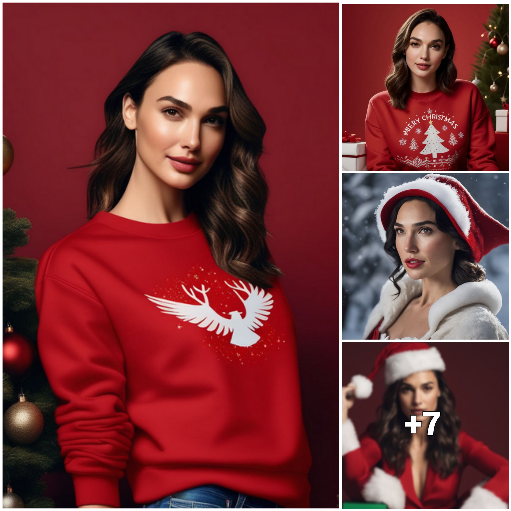 Gal Gadot Stuns in a Christmas Outfit that Redefines Holiday Glam