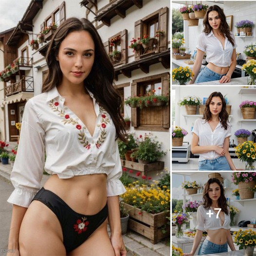 Gal Gadot’s Timeless Elegance: Embracing Serenity in a Garden of Luminous Flowers