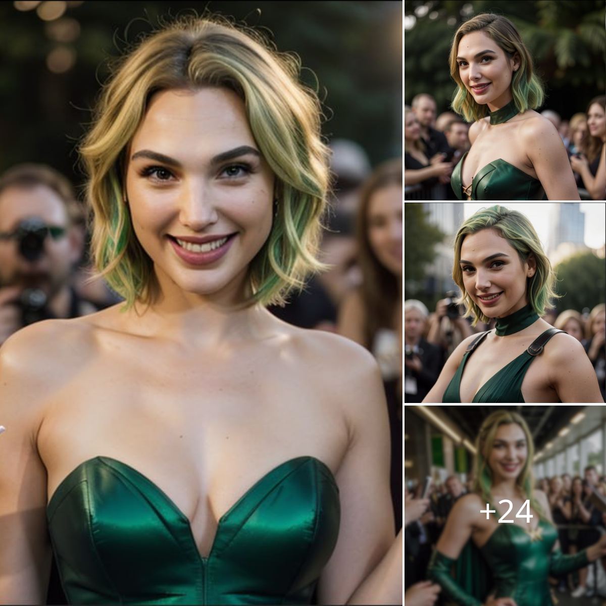 Moss Green Marvel: Gal Gadot’s Dramatic Transformation Unveiled in Public Appearance. ‎