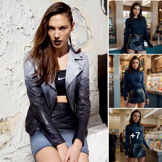 Gal Gadot’s Captivating Fashion: A Charming Fusion of Cozy Sweaters and Edgy Leather Skirts