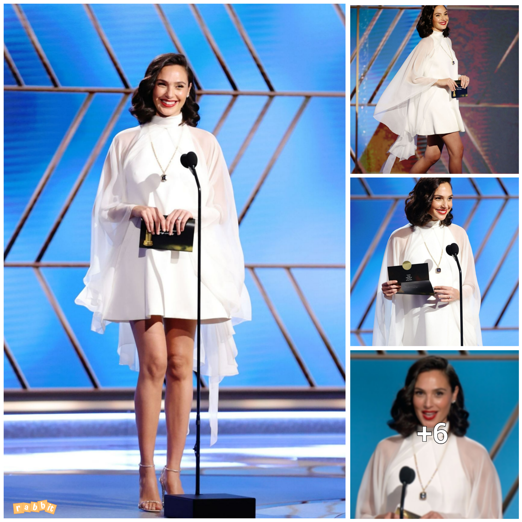 Gal Gadot Flaunts Her Gorgeous Legs in a Flowy Gown While Presenting Best Foreign Language Picture at the 78th Golden Globe Awards