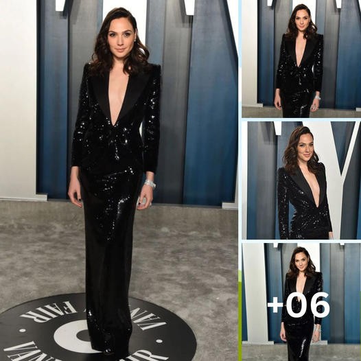 Gal Gadot in gorgeous black outfit. Looks stunning in this dress ‎