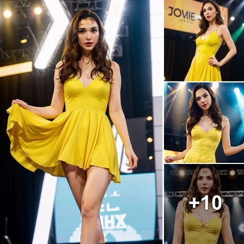 Glowing in Gold: The Mesmerizing Aura of Gal Gadot on Stage